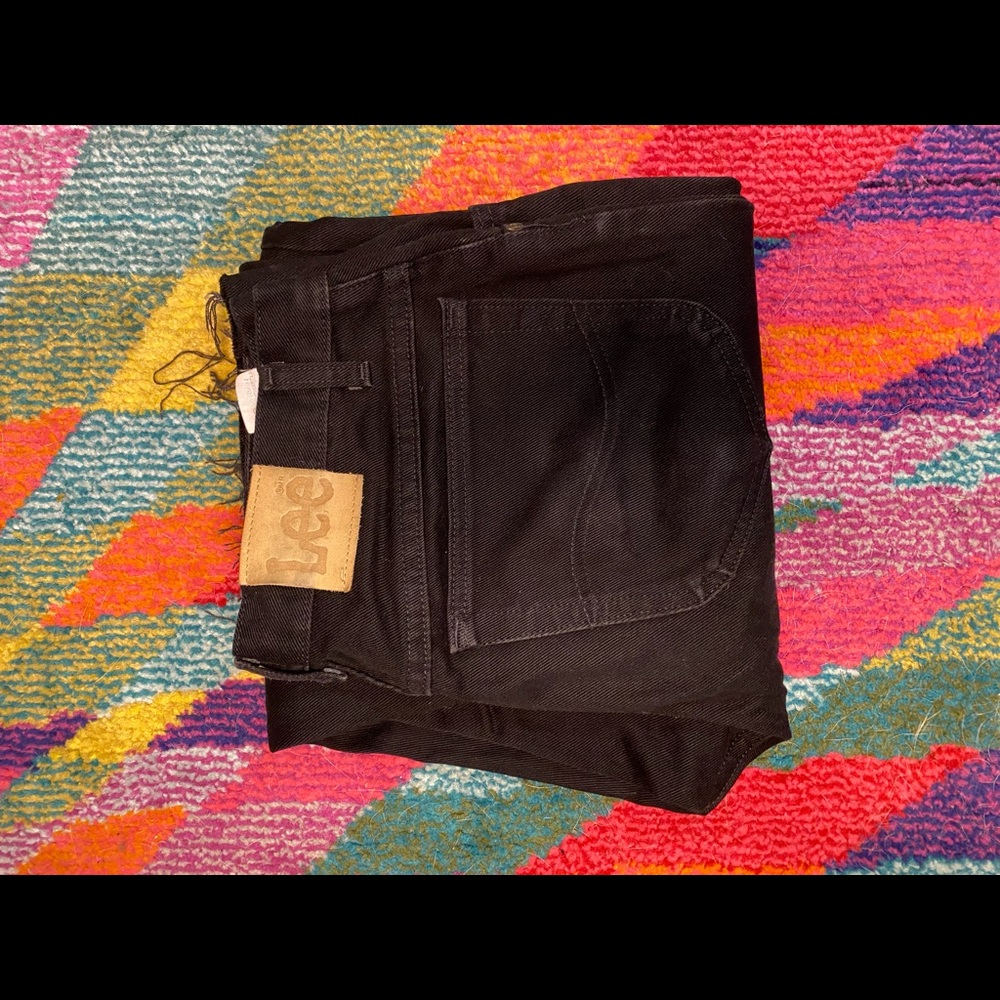 Vintage Lee black straight leg jeans